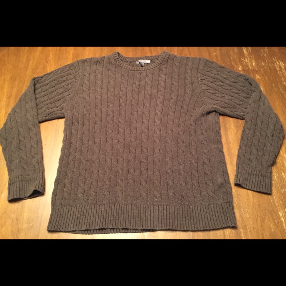 Old Navy Cotton Cable Knit Sweater Mens XL